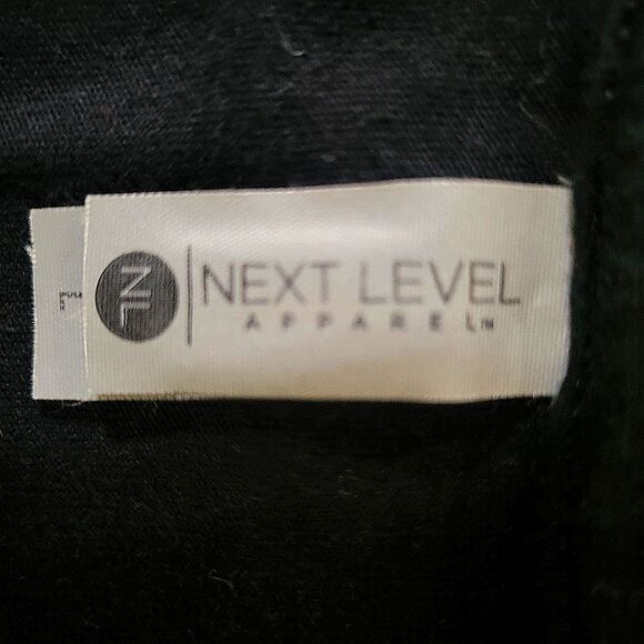 Next Level Apparel Crewneck Black Leopard Baseball Graphic Short Sleeve Tee - Picture 4 of 12